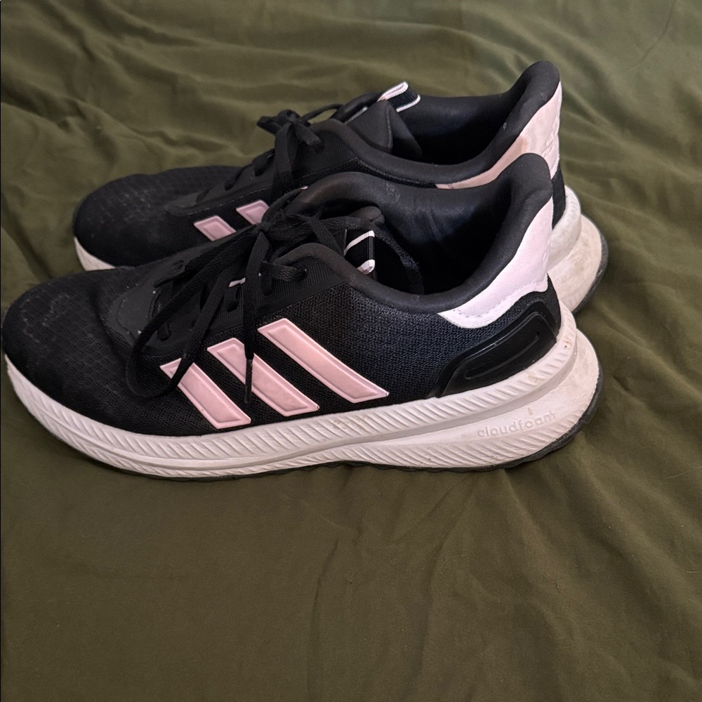 Adidas Women's Black and Pink Athletic Shoes
